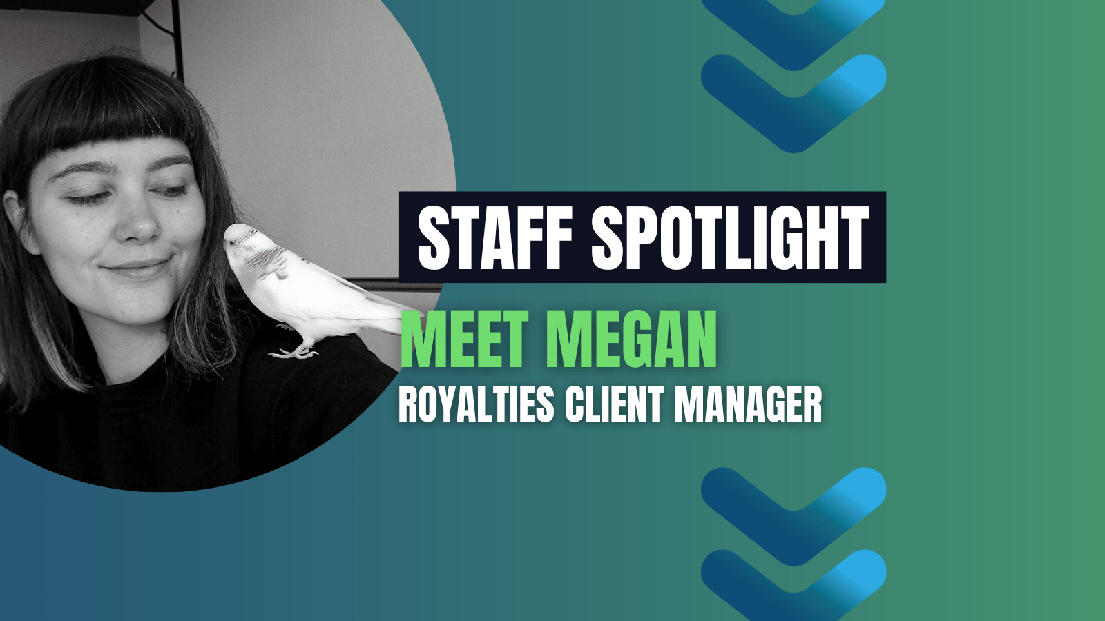 The Music Royalty Co.'s Royalties Client Manager, Megan.
